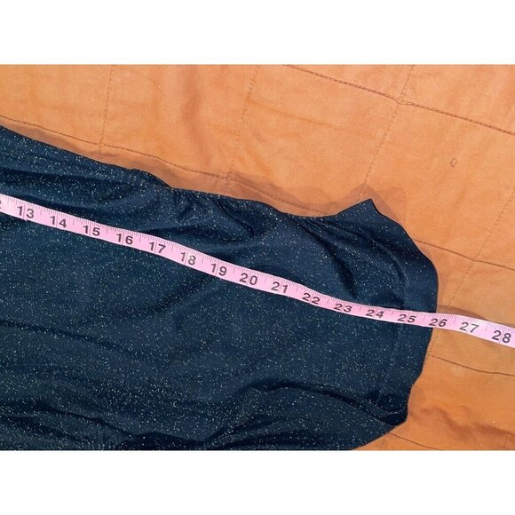 Athleta Blue Long Sleeve Crew Neck Sparkle Pullover Women's Top Size XS - Picture 8 of 8